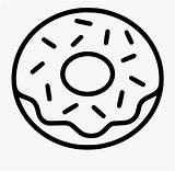 Donut Svg Clipart Line Donuts Doughnut Sprinkles Coloring Pages  Food Sprinkle Icon Drawing Vector Template Colouring Frosting Silhouette Transparent sketch template