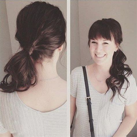 great ponytails  bangs inspiration ideas   hairstyles