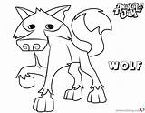 Jam Animal Coloring Pages Wolf Arctic Printable Adults Kids Template sketch template