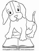 Coloring Reading Puppy Tuesday School Weeks Starting Started Few Ago North South Open Today But Time sketch template