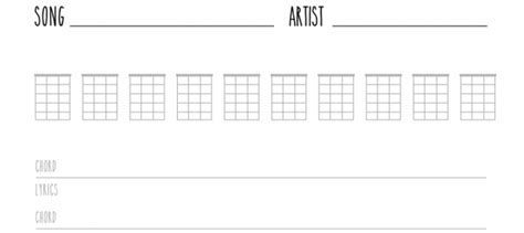 blank ukulele chord chart