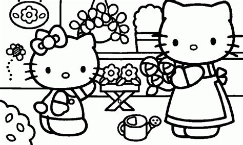 printable  kitty coloring pages  pages coolbkids