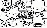 Coloring Kitty Hello Pages Pdf Printable Kids Popular sketch template