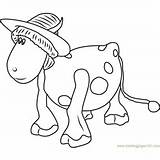 Cow Ermintrude Coloring Pages Roundabout Coloringpages101 Magic Kids sketch template