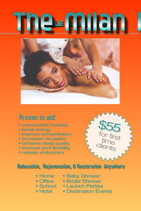 Copy Of Massage Postermywall