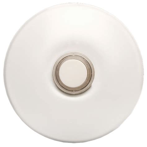 wired lighted stucco door bell push button white  prime chime door bell kit ecsbwh