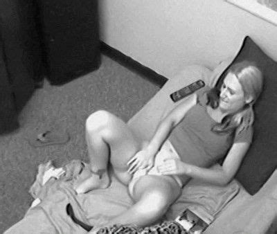 Female masturbation caught in the act