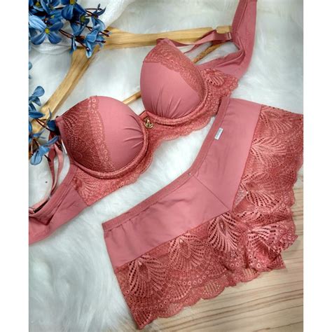 kit 3 conjunto de lingerie atacado moda intima calcinha e sutiÃ