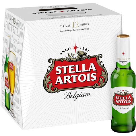 stella artois lager  pack  fl oz bottles  abv walmartcom walmartcom