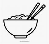 Arroz Dibujo Rice Bowl Coloring Leche Con Un Transparent Seekpng sketch template