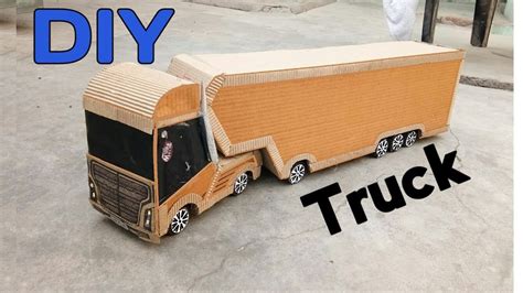 cardboard truck diy rc cardboard truck youtube