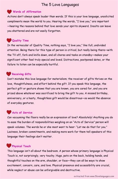 the 5 love languages best love quotes