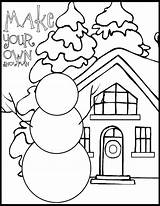 Coloring Winter Pages Village Printable Getcolorings sketch template