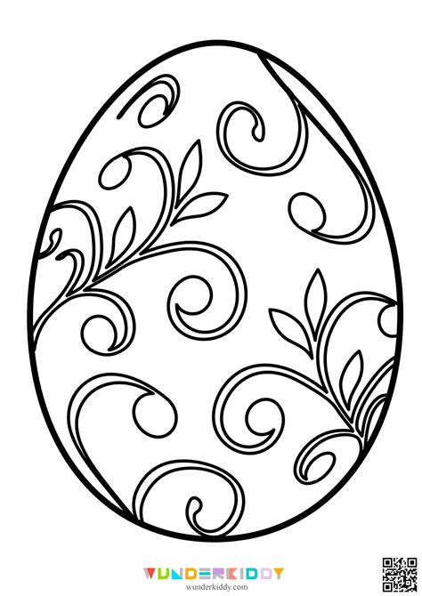 printable easter egg template  colouring page