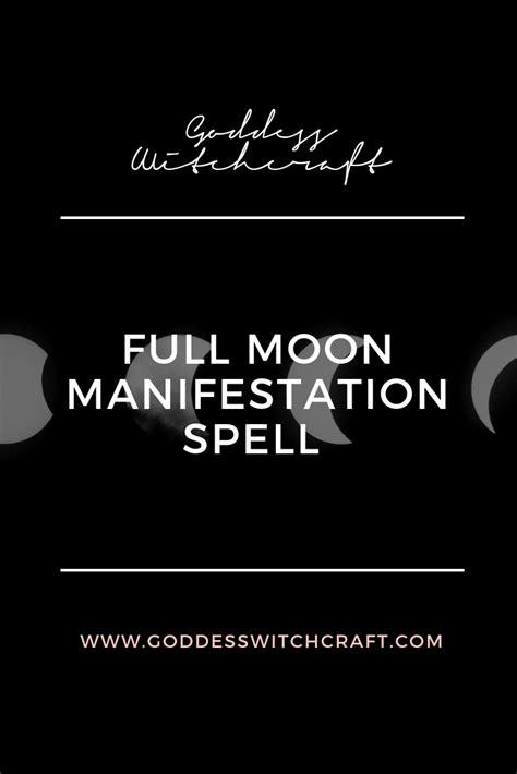 full moon manifestation spell for new years