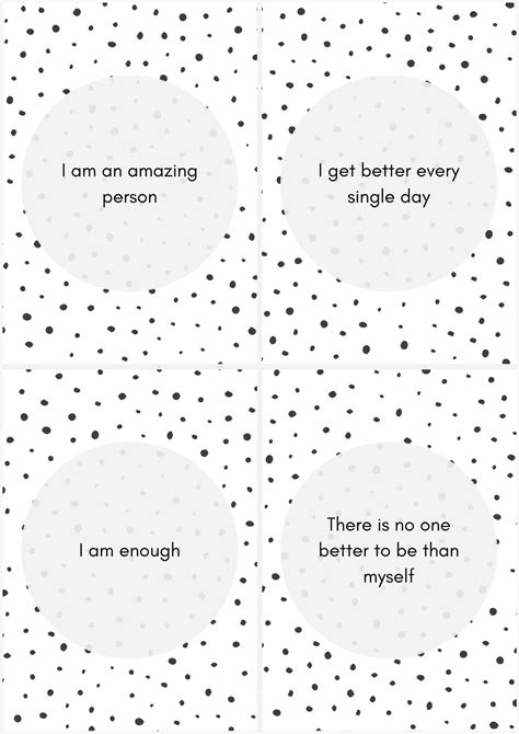 printable affirmation cards daily affirmations positivity etsy