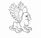 Coloring Pages Gryphon Printable Griffin Getcolorings Griffon Reduced sketch template