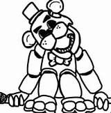 Fnaf Freddy Golden Drawing Coloring Pages Color Drawings Paintingvalley sketch template