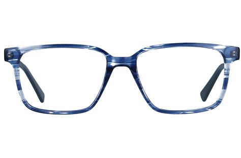 Baker Mens Shine Blue Glasses Frames Execuspecs