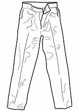 Trousers Coloring sketch template