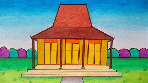 menggambar rumah adat menggambar rumah adat minangkabau riset