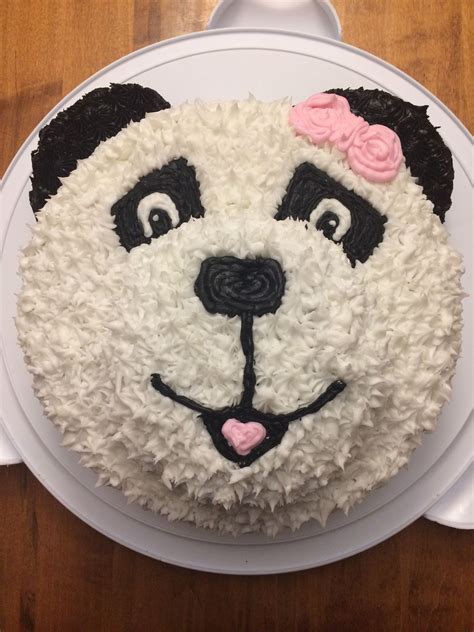 pin by andreia aguiar on voisas da panda panda bear cake panda cakes