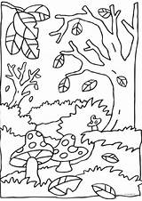 Herfst Kleurplaten Toamna Peisaje Paddestoel Paddestoelen Automne Colorat Desene Octobre Eekhoorn Bos Maternelle Uitprinten Peisaj Afkomstig Egel Tekenen Carnet Dieren sketch template