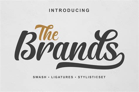 brands font stunning script fonts creative market