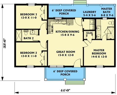 bedroom country floor plan floorplansclick