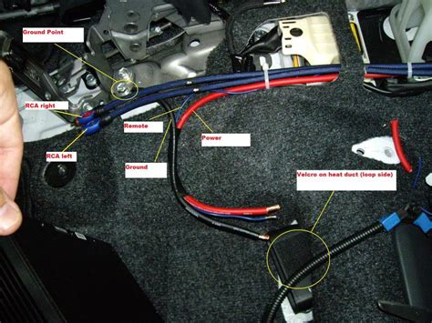 wiring  subwoofer wiring   subwoofer  amplifier      door removal