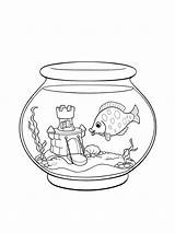 Aquarium sketch template