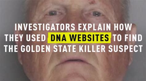 watch investigators explain how dna was used to find the golden state