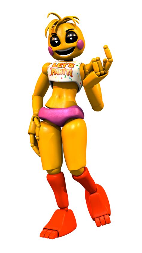 Stylised Toy Chica Without The Beak By Andydatraginpyro