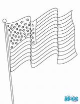 Flag Coloring American sketch template