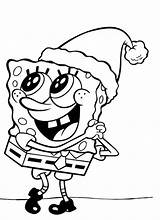 Spongebob Coloring Pages Printable Christmas Cartoon Choose Board Kids sketch template