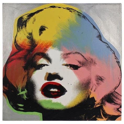 Marilyn Monroe Silver A Pop Art Screen Print By Sak Steve