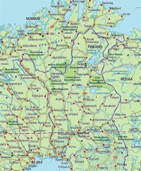 lapland finland map map  finland  lapland northern europe europe