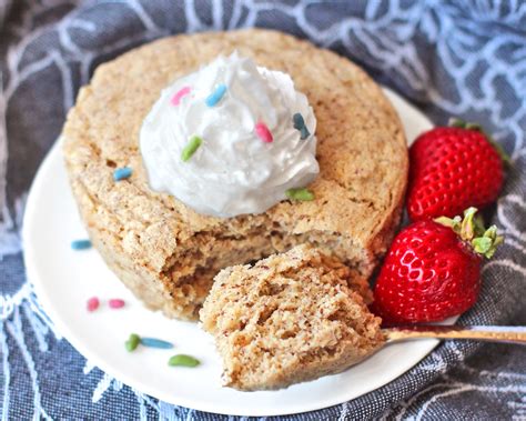 healthy single serving vanilla microwave cake gluten  vegan