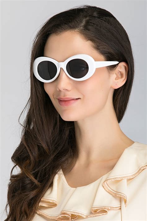 white round slim cat eye sunglasses ownthelooks