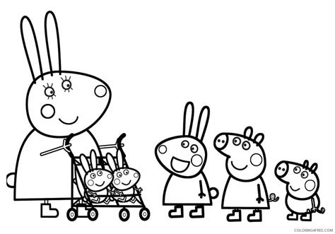 peppa pig coloring pages cartoons peppa kids pictures printable