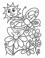 Coloring Pages Nature Winter Spring Seasons Fall Time Printable Happy Color Print Getcolorings Colorings Clipartmag Getdrawings sketch template