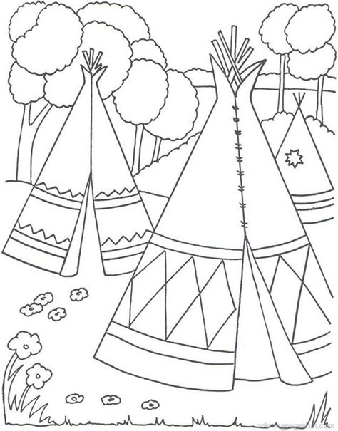 native americans  printable coloring pages coloringpagesfun coloring pages