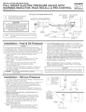 autometer fuel pressure gauge wiring diagram fill  printable fillable blank pdffiller