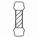 Barber Pole Drawing Clipartmag Shop sketch template