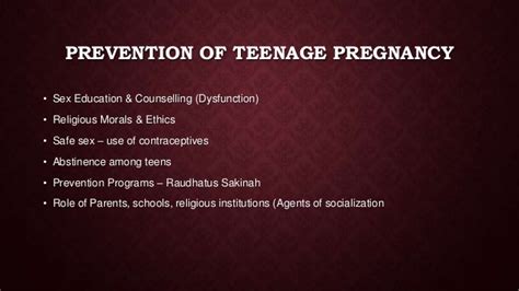 teenage pregnancy
