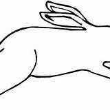 Bunny Coloring Pages Hopping Adorable Drawing sketch template