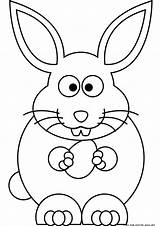 Easter Bunny Coloring Printable Drawing Kids Pages Rabbit Simple Sheet Colouring Print Ausmalbilder Zum Drawings Sheets Kinder Osterhase Osterhasen Ausmalen sketch template