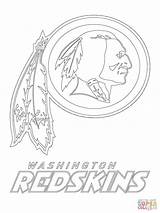 Redskins Coloring Logo Washington Pages Football Drawing Nfl State Ohio Seahawks Color Printable Bay Green Outline Helmet Packers Steelers Print sketch template