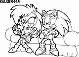 Sonic Coloring Underground Pages Popular Deviantart Library Clipart sketch template