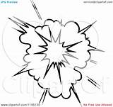 Coloring Poof Designlooter Explosion Nuke Inside Pages Color sketch template